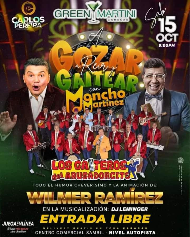 Gaiteros del Abusadorcito junto a Wilmer Ramírez en el Sambil este 15 de octubre.